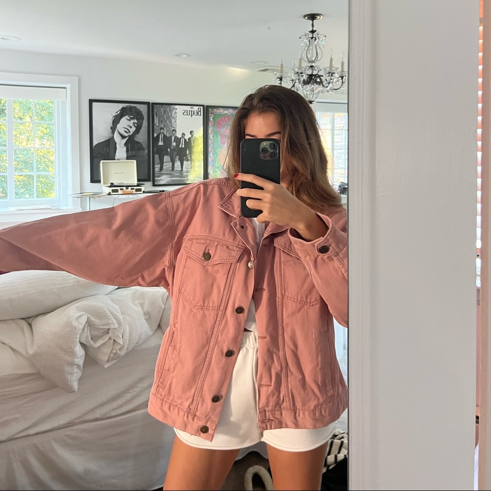 Pink denim jacket - Picture 2 of 4